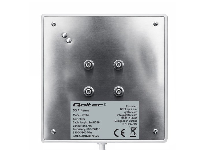 Antena 4G 5G LTE | 9dBi | kierunkowa | zewnętrzna | SMA | wodoodporna | 3m