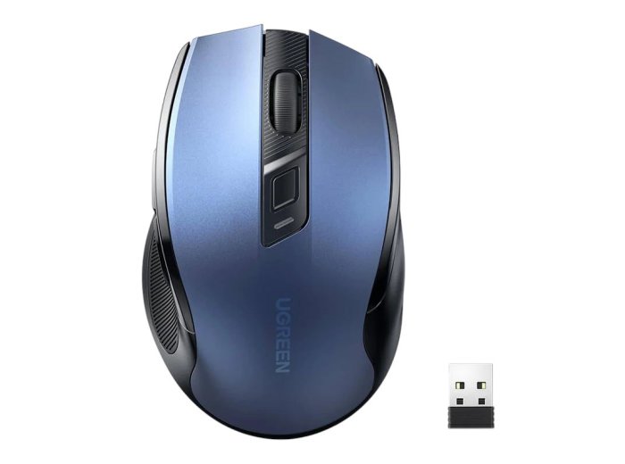 Mysz bezprzewodowa silent click MU006 - niebieska