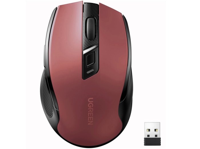 Mysz bezprzewodowa silent click MU006 - czerwona