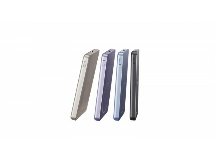 PowerBank Super Slim Magnetic 5000 fioletowy