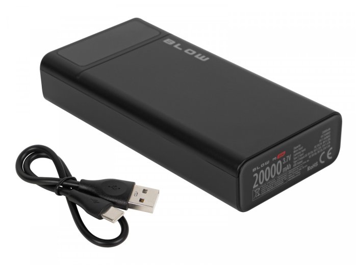 PowerBank PB20E QC+PD 20W 20000mAh+lightning Czarny