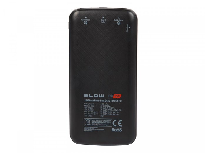PowerBank 20WPB10B QC 20W 10000mAh Czarny