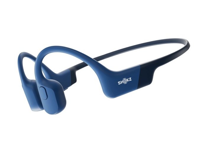 Słuchawki bezprzewodowe kostne Shokz OpenRun USB-C niebieskie