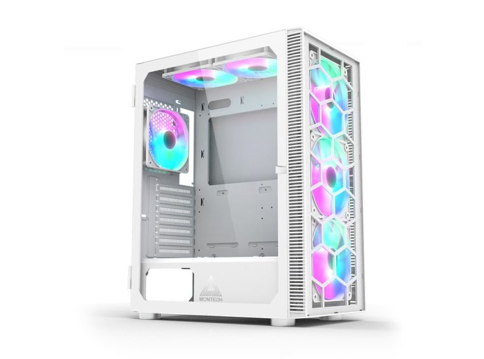 Obudowa komputerowa Montech X3 TG RGB biała