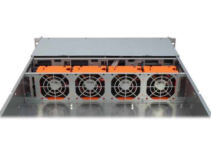 Inter-Tech IPC 2U-2408 Rack Czarny, Stal nierdzewna