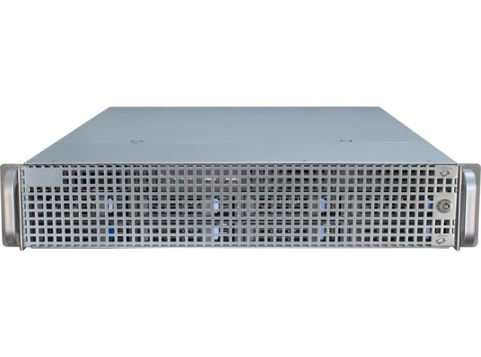 Inter-Tech IPC 2U-2408 Rack Czarny, Stal nierdzewna