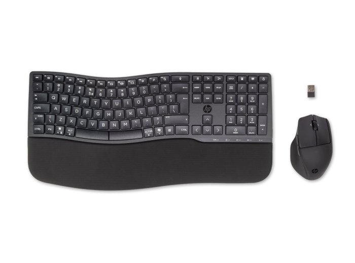 Zestaw klawiatura + mysz HP 680 Comfort Dual-Mode Wireless/Bluetooth Keyboard and Mouse Combo bezprzewodowe czarne 8T6L6AA