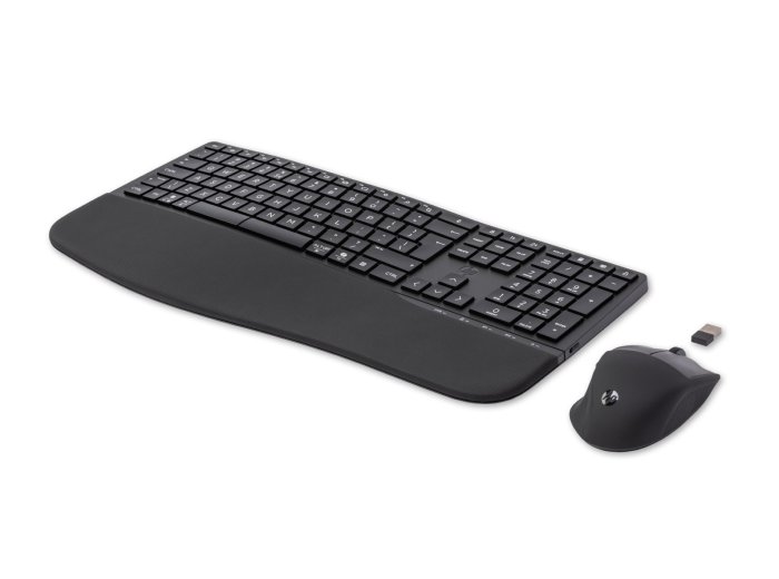 Zestaw klawiatura + mysz HP 680 Comfort Dual-Mode Wireless/Bluetooth Keyboard and Mouse Combo bezprzewodowe czarne 8T6L6AA