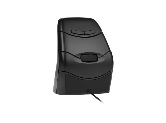 Mysz pionowa Bakker Elkhuizen DXT 3 - ergonomiczna, prawo- i leworęczna - optyczna - 7 przycisków - bezprzewodowa, przewodowa - 2,4 GHz, USB-C - odbiornik bezprzewodowy (USB)