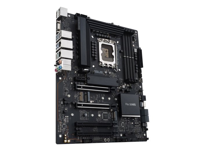 Płyta ASUS Pro WS W680-ACE W680 (LGA 1700) ATX motherboard, 2x PCIe 5.0, 3x PCIe 4.0, 3x PCIe 4.0 M.2 slots, 2x USB 3.2 Gen 2, 4x USB 3.2 Gen 1, 2x USB 2.0, 2x 2.5 Gb Ethernet,  1x SlimSAS, 4x SATA , HDMI, DisplayPort and VGA