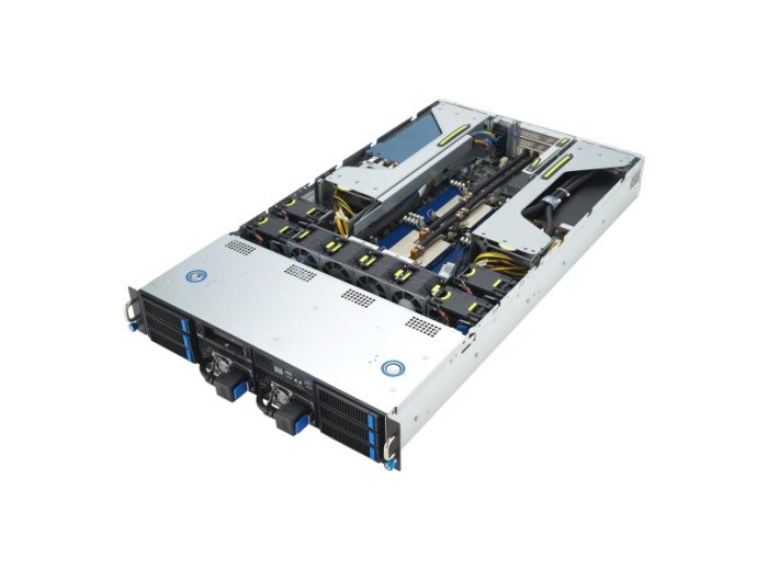 ASUS Rack 2U ESC4000A-E11-SKU1/2200W(1+1) AMD EPYC 1x LGA 4094 (SP3) 280W 8xDDR4 3200 8x3.5"/2.5" SATA/SAS*+2NVME 2 Intel i350 1Gb x2 4 Double Deck 7 1+1 2200W 80+ Platium (OUTLET)