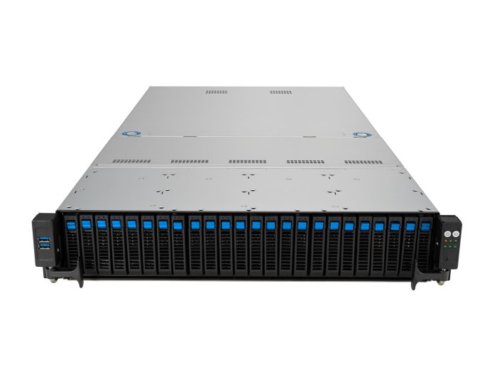 Platforma Asus Rack (2U) RS520A-E12-RS24U AMD Epyc 9004 (24x NVMe, 2xM.2, 2x10Gbe, IPMI, 1+1 1600W)