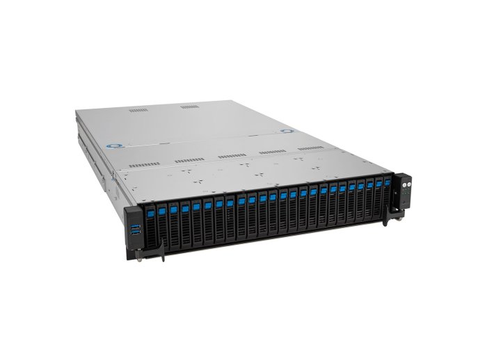Platforma Asus Rack (2U) RS521A-E12-RS24U AMD Epyc 9005/9004 (16x NVMe/8x SATA HS, 2xM.2, 2x1Gbe, IPMI, 1+1 2000W)