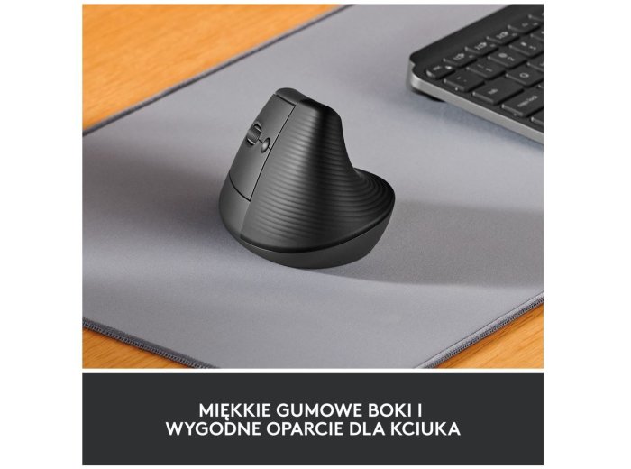 Mysz Lift Grafit dla leworęcznych 910-006474
