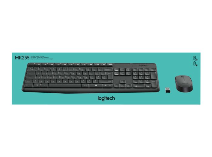 MK235 WIRELESS KEYBOARD / MOUSE/COMBO GREY-DEU-2.4GHZ-CENTRAL
