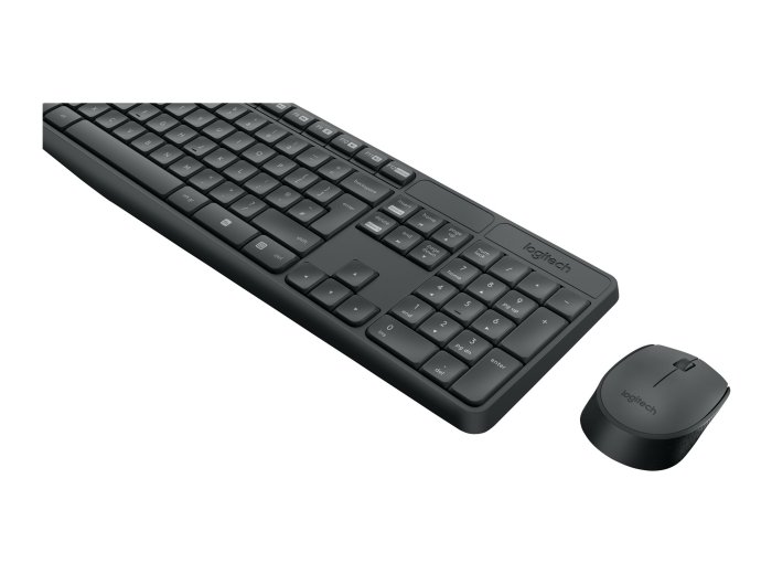 Logitech Klawiatura MK235 Wireless KBD+Mouse Grey CZ