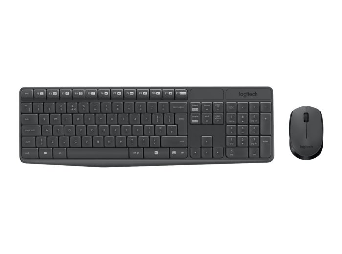 Logitech Klawiatura MK235 Wireless KBD+Mouse Grey CZ