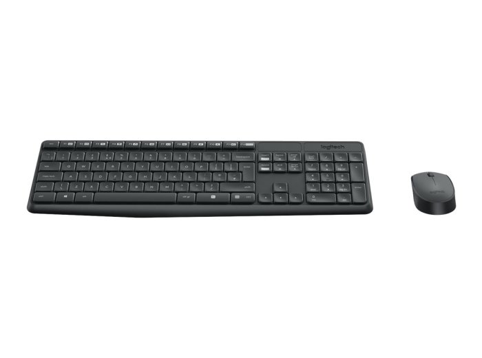 Logitech Klawiatura MK235 Wireless KBD+Mouse Grey CZ