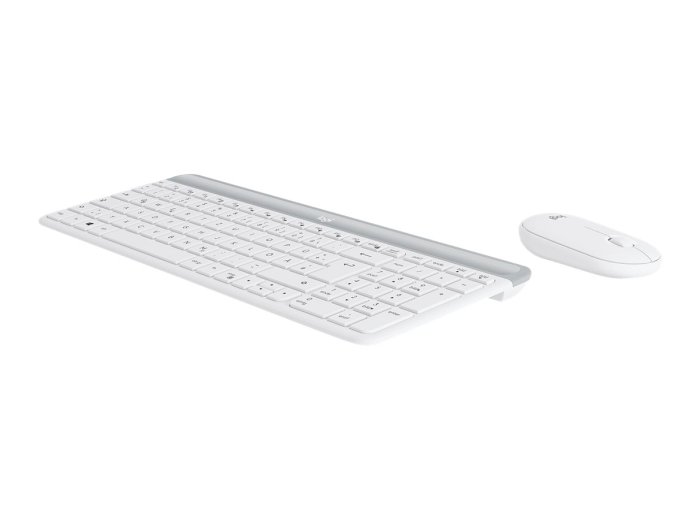 Logitech MK470 klawiatura Dołączona myszka Uniwersalne RF Wireless QWERTZ Niemiecki Biały