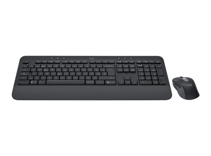 Logitech Signature MK650 Combo For Business klawiatura Dołączona myszka Biuro Bluetooth QWERTZ Niemiecki Grafitowy