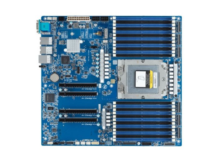 Płyta główna Gigabyte MZ33-AR0 1x SP5 AMD Epyc 9004 SoC (24x DIMM, 6x MCIO 8i, 1xM.2, 2x10Gbe, IPMI, E-ATX)
