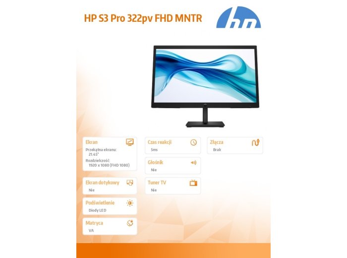 Monitor S3 Pro 322pv 21.45 FHD 9U5A2AA#ABB