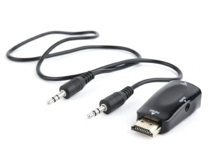 Adapter HDMI-A(M)->VGA(F)+Audio