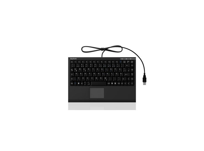 KeySonic ACK-540U+ (UK) klawiatura Biuro USB QWERTY British English Czarny