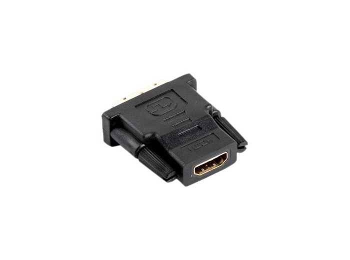 Adapter Lanberg AD-0013-BK (HDMI F - DVI-D M; kolor czarny)