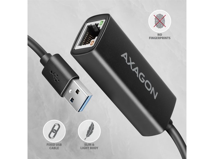 ADE-AR Karta sieciowa Gigabit Ethernet adapter, USB-A 3.2 Gen 1, instalacja automatyczna