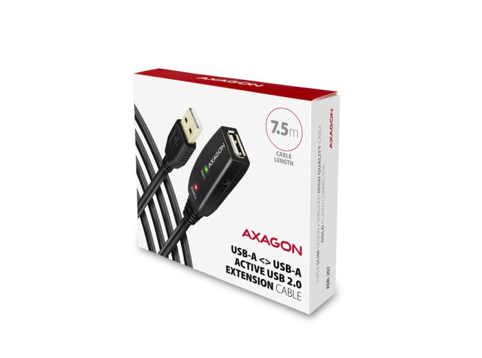 ADR-207 USB 2.0 A-M -> A-F aktywny kabel przedłużacz/wzmacniacz 7.5m