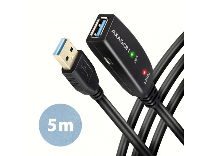 ADR-305 USB 3.0 A-M -> A-F aktywny kabel przedłużacz/wzmacniacz 5m