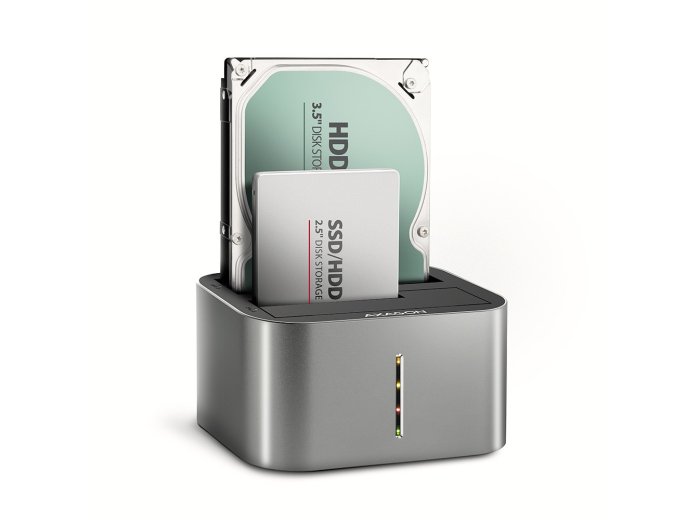 ADSA-DC Stacja dokująca USB 3.2 Gen 1 - 2x SATA 6G 2.5"/3.5" SSD/HDD