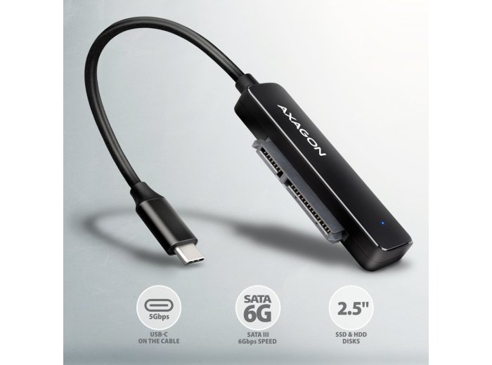 ADSA-FP2C Adapter USB-C 5Gbps SATA 6G 2.5" HDD/SSD FASTPort2