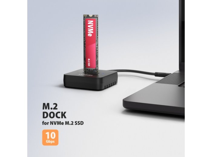ADSA-M2C11L Stacja dokująca USB-C 3.2 Gen 2 - 1 x NVMe M.2 10Gbps
