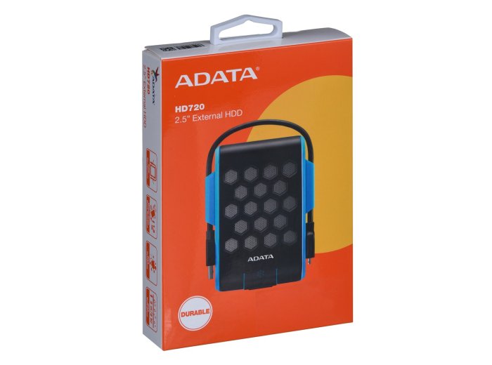 Dysk zewnętrzny HDD ADATA HD720 (1TB; 2.5"; USB 3.2; niebieski)