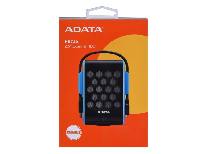 Dysk zewnętrzny HDD ADATA HD720 (1TB; 2.5"; USB 3.2; niebieski)