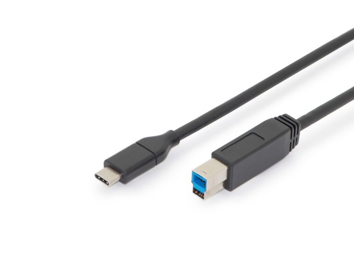 Kabel połączeniowy USB 3.0 SuperSpeed 5Gbps Typ USB C/B M/M Power Delivery czarny 1.8m