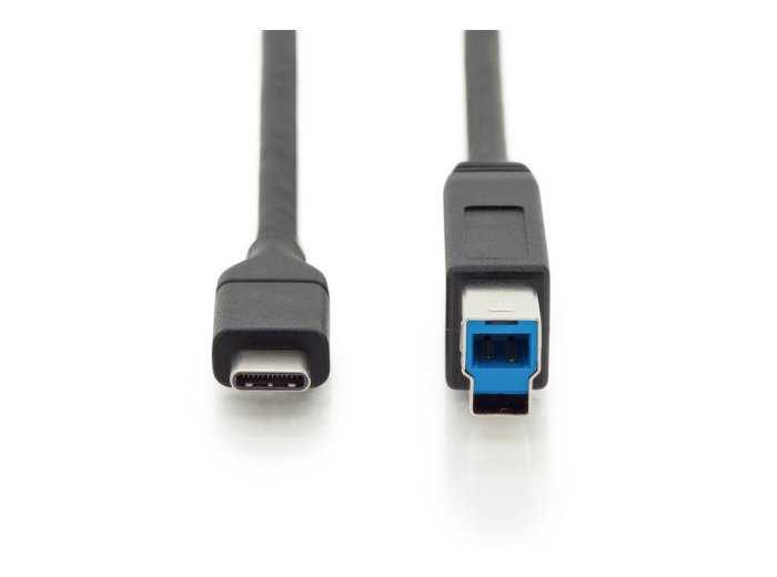 Kabel połączeniowy USB 3.0 SuperSpeed 5Gbps Typ USB C/B M/M Power Delivery czarny 1.8m