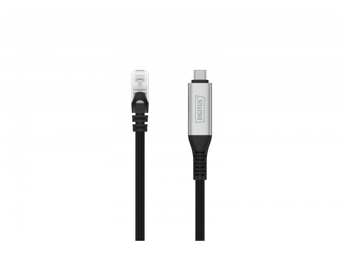 Kabel adapter USB-C - RJ45 Kat. 6A S/FTP, 1 Gbit/s, USB 3.2 Gen1, LSZH, 2m