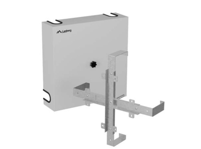Stelaż zapasu kabla 400x400 szary AK-3144-S