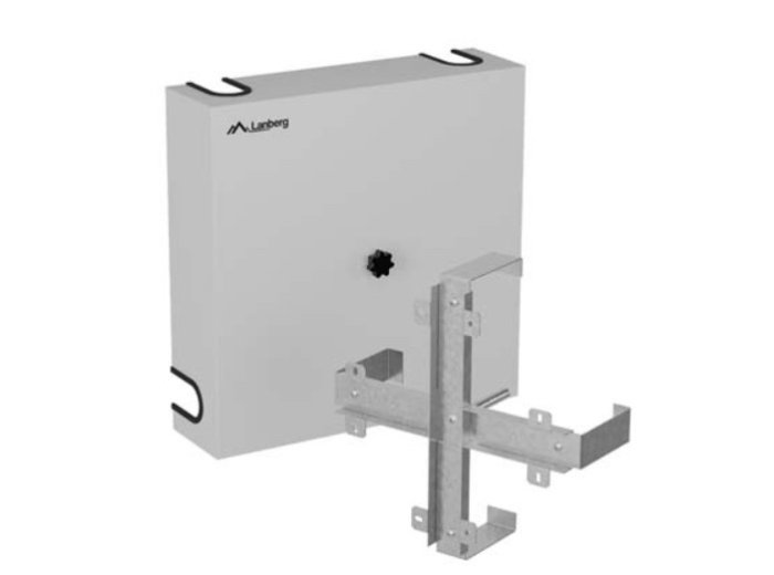 Stelaż zapasu kabla 400x400 szary AK-3144-S