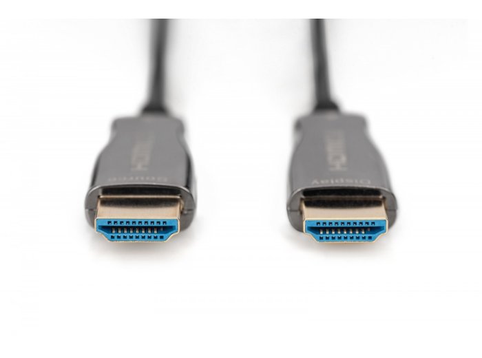 Kabel połączeniowy hybrydowy AOC HDMI 2.0 Premium HighSpeed 4K/60Hz UHD HDMI A/HDMI A M/M czarny 20m