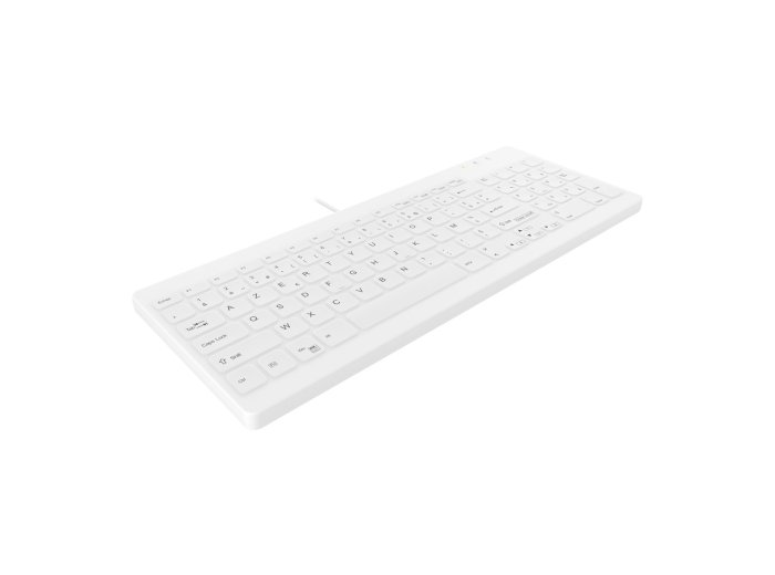 Contour Design Active Key AK-C7012 klawiatura Medyczna USB Francuski Biały