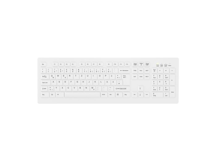 CHERRY AK-C8100F-FU1-W/GE klawiatura Biuro RF Wireless QWERTZ Niemiecki Biały