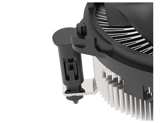Akasa AK-CC6606BP01 system chłodzenia komputerów Procesor Radiator 9 cm Aluminium, Czarny 1 szt.