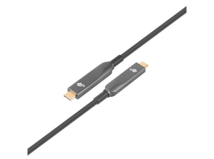 Kabel video USB C-C optyczny 4K hybryda 5m