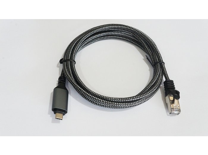 Kabel USB C - RJ-45 3 m  kat.6, 1 Gbit