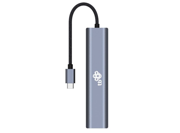 Adapter HUB USB C 6w1 - HDMI, USBx3, PD, RJ-45