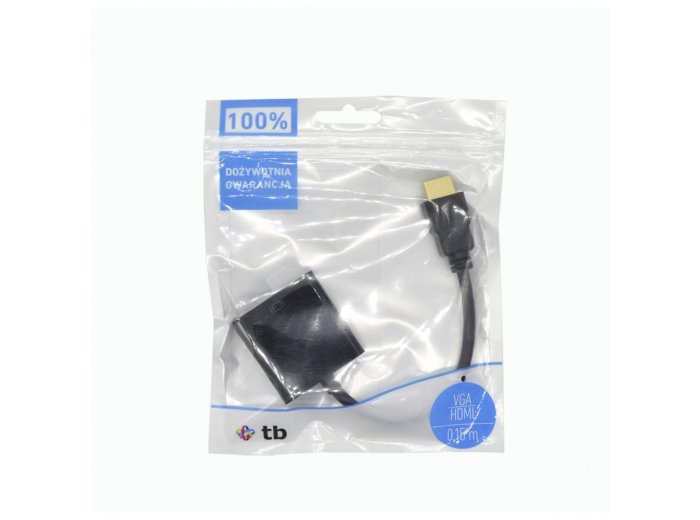 Adapter HDMI M-VGA F 15 cm